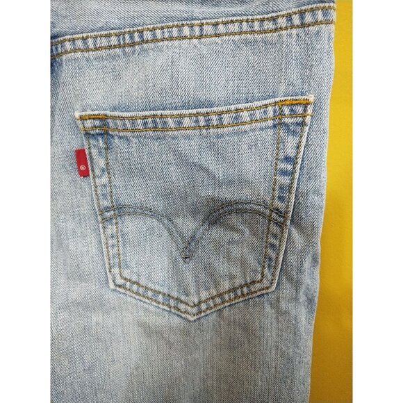 Levi's 527 Red Tab Light Wash Low Rise Boot Cut Jeans Sz 14 Reg 27 x 27 Teen - Picture 5 of 8